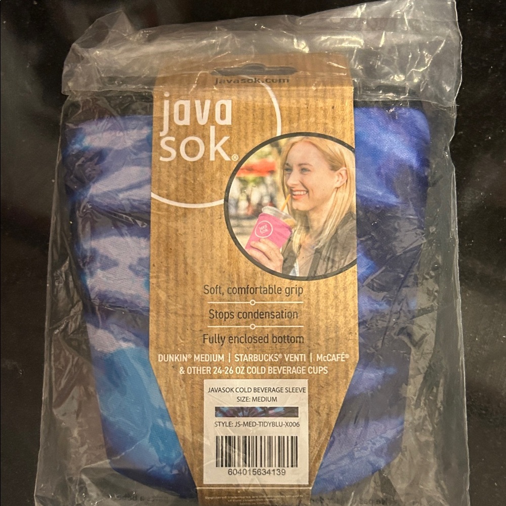 Blue Insulated Drink Sleeve - Picture 2 of 2